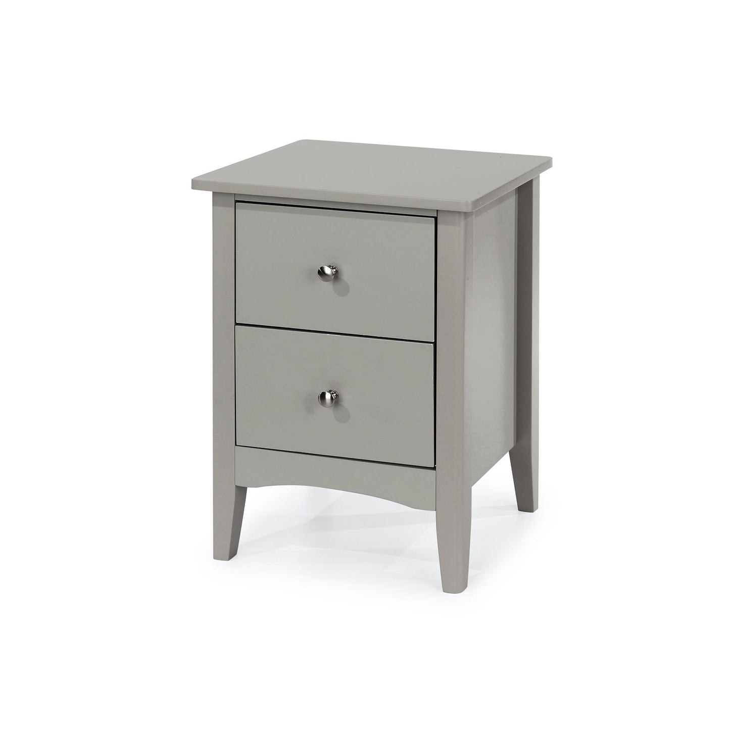Como Grey 2 Drawer Bedside Cabinet