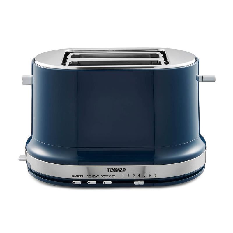 Tower Belle Midnight Blue 2 Slice Toaster UK Plug