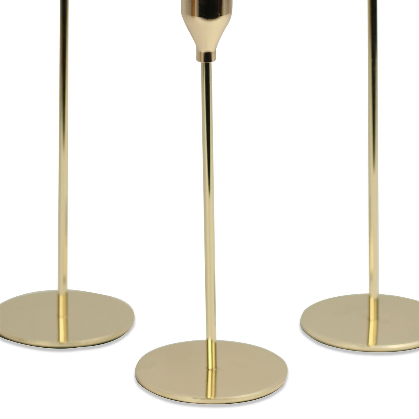 Tulip Candlesticks - Set of 3 Gold | M&W