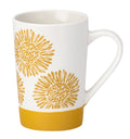 Artisan Flower Yellow Latte Mug