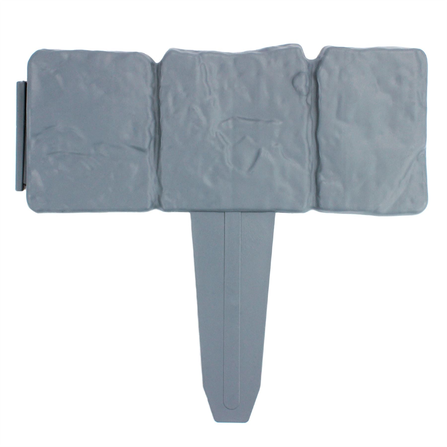 Stone Effect Lawn Edging Grey 5M - Pack of 20 | Pukkr	