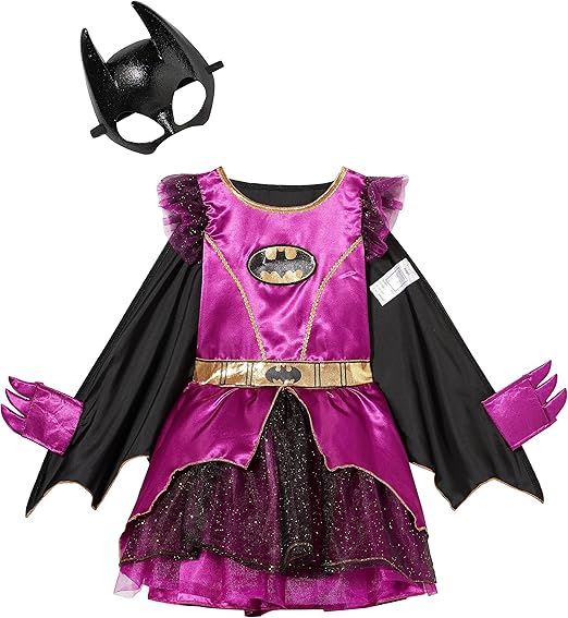 Classic Batgirl Purple Dress Child's Costume - Age 8-10 Years