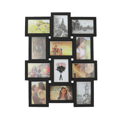 12 Photo Collage Frame Black | M&W	