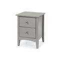 Como Grey 2 Drawer Bedside Cabinet