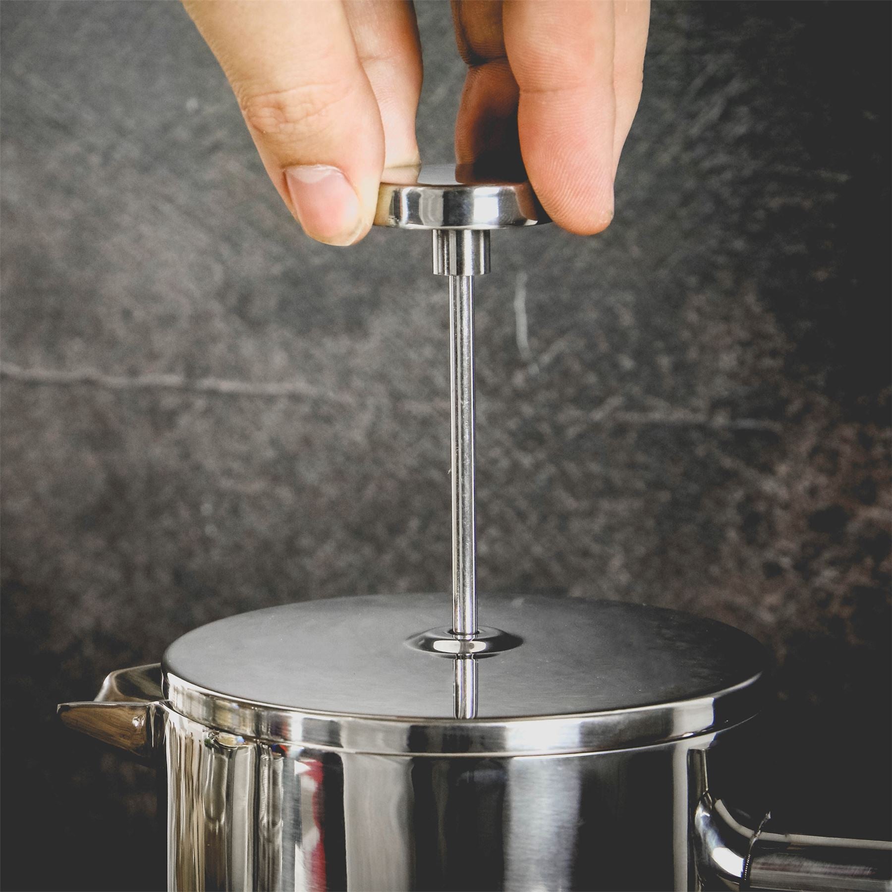 French Press Cafetiere Steel Coffee Maker 350ml | M&W	