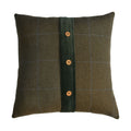 Artisan Quinn Cushion Set of 2 - Green Olive Tartan & Green Velvet