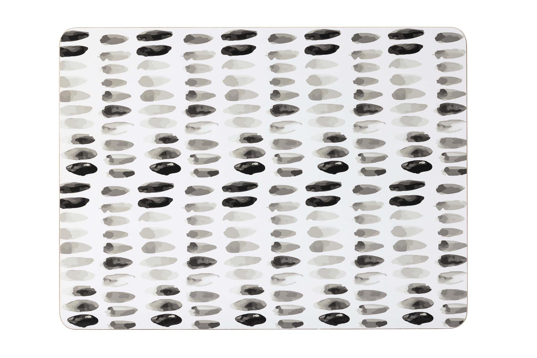 Monochrome Pebble Set Of 4 Placemats