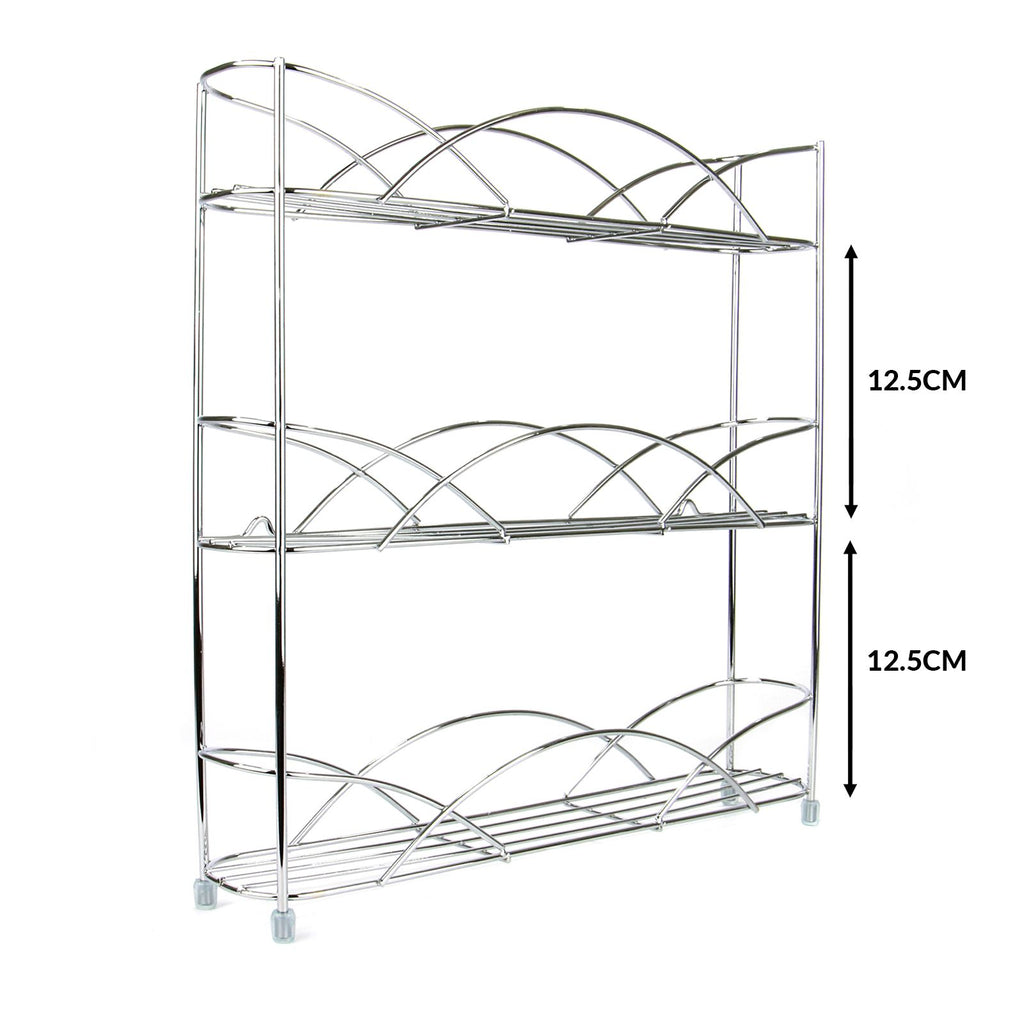3 Tier Herb & Spice Rack Chrome | M&W	