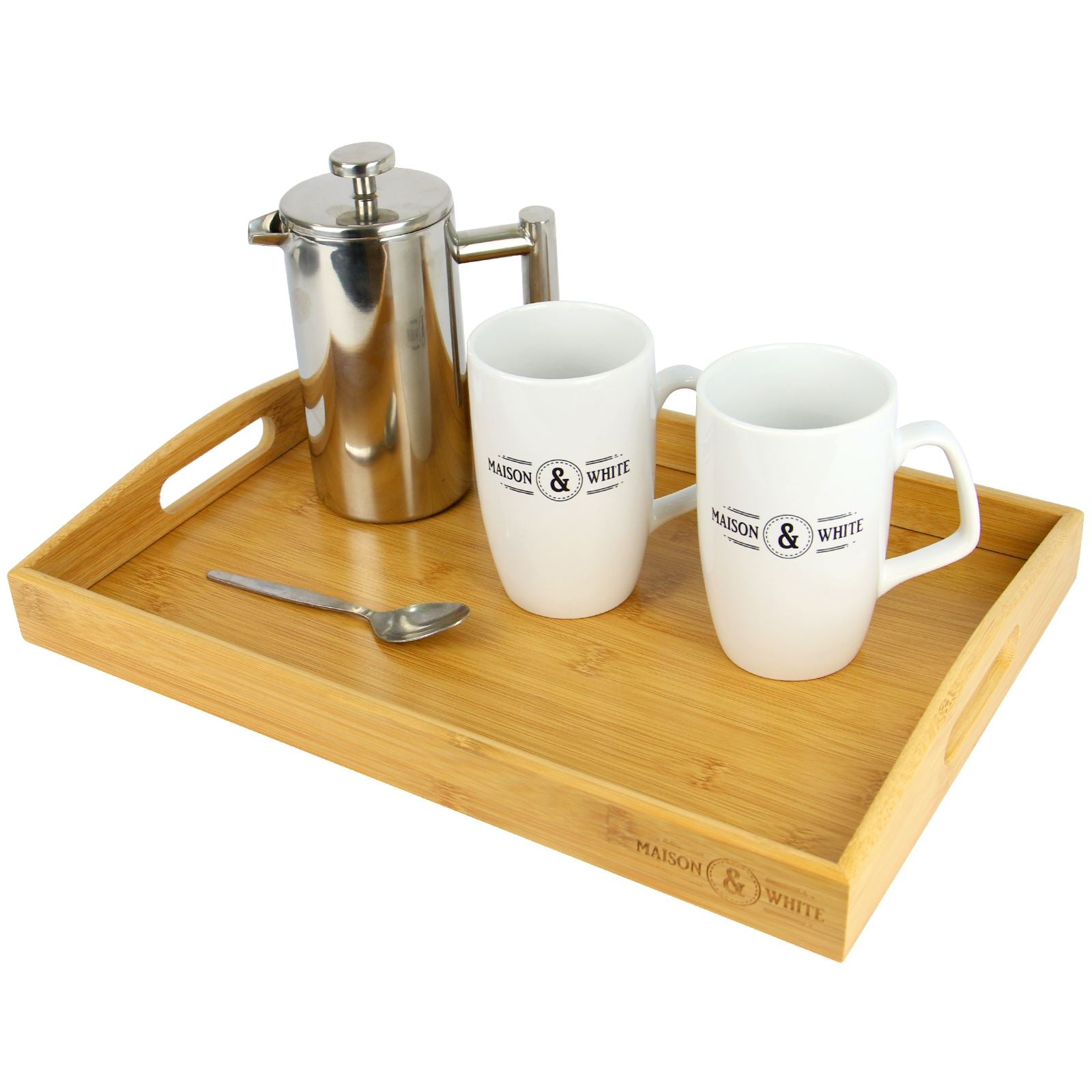 Bamboo Serving Trays - Set of 3 | M&W	
