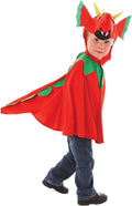 Friendly Dragon Hooden Cape Fancy Dress Child's Costume - Age 3-7 Years