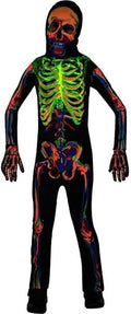 Glow In The Dark Skeleton Child's Costume - Age 8-10 Years