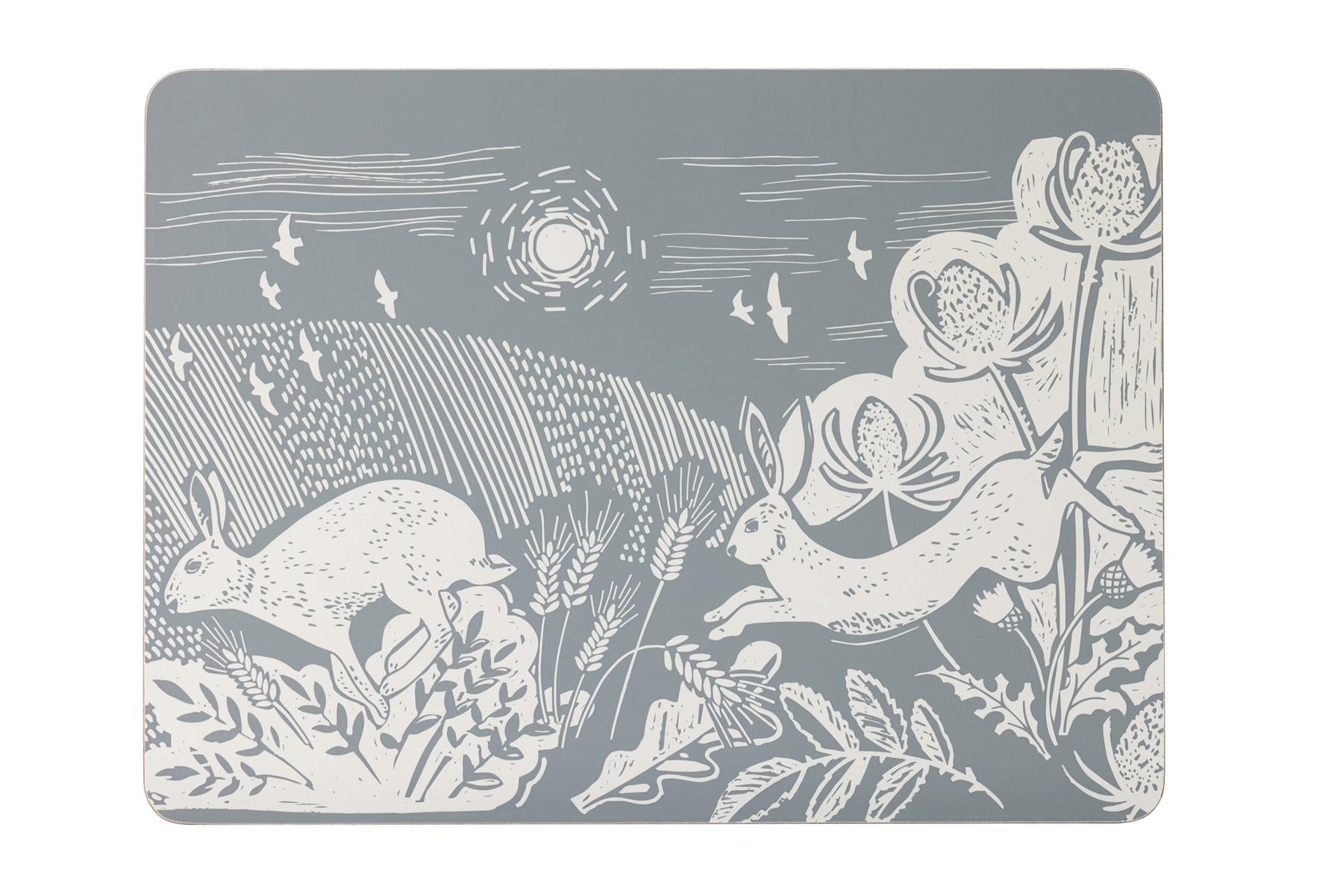 Artisan Hare Set Of 4 Placemats