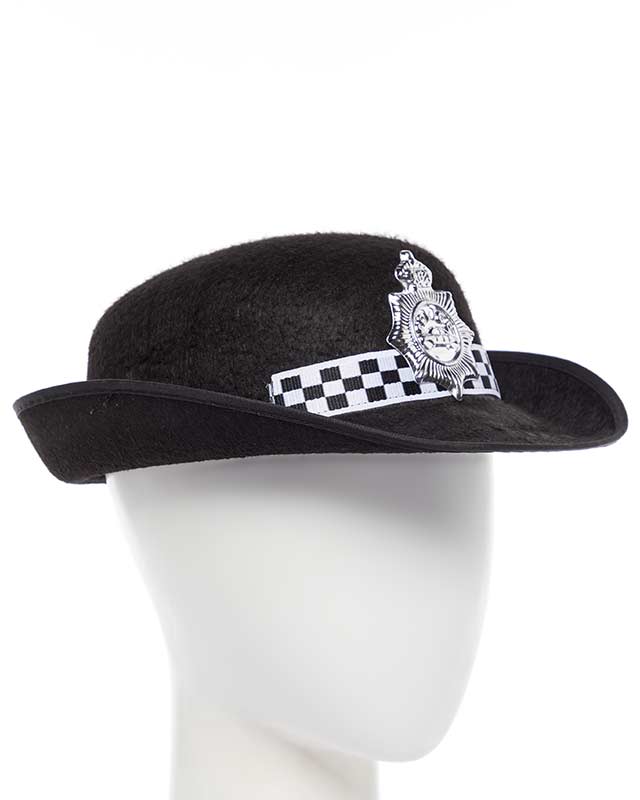 Black Policewoman Hat