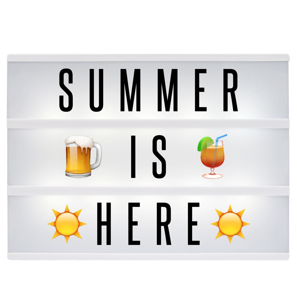 A4 Lightbox with 205 Letters & Emoji | Pukkr	