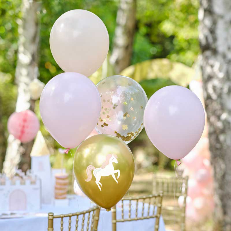 Princess Balloon Bouquet - 12" Latex (5pk)