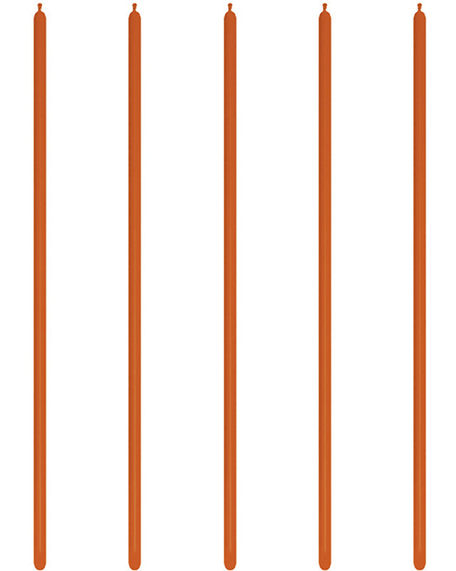 160 Modelling Latex Balloons Fashion Orange (100pk)