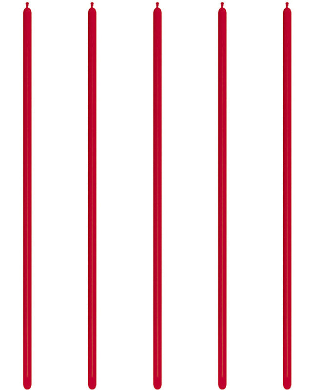 160 Modelling Latex Balloons Fashion Red (100pk)
