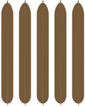 360 Modelling Latex Balloons Fashion Coffee (50pk)
