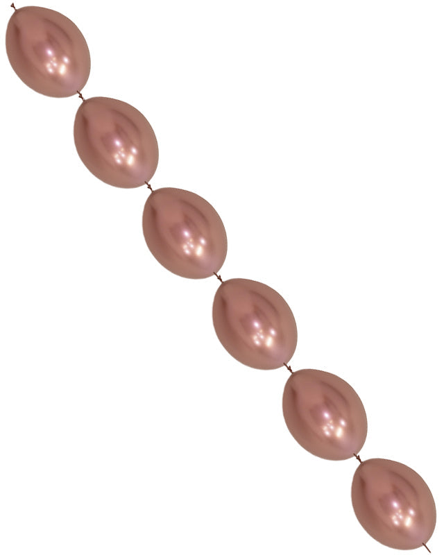 Link-O-Loon Latex Balloons 6" Reflex Rose Gold  (50pk)