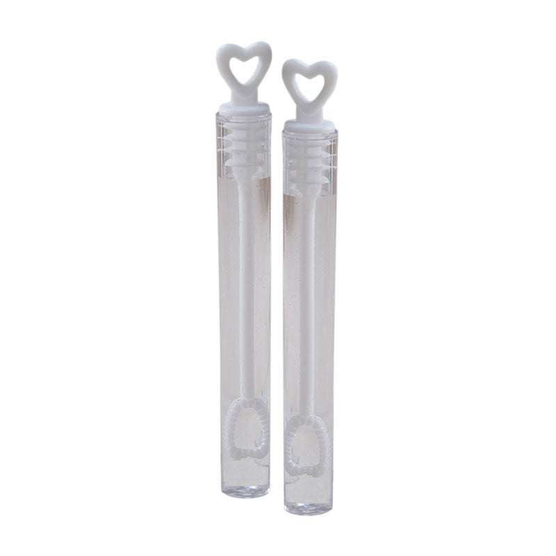 Heart Tube Wedding Bubbles (24pk)