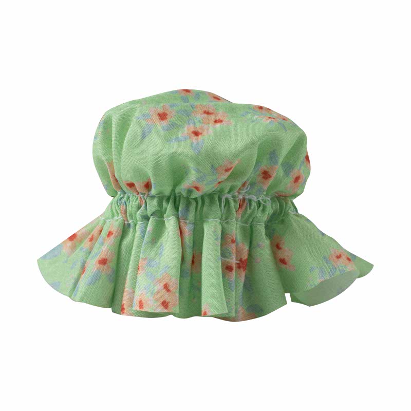 Green Floral Large Fabric Jam Jar Toppers (20pk)
