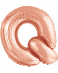 Q Rose Gold Letter Balloon - 34" Foil