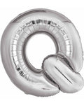 Q Silver Letter Balloon - 34" Foil