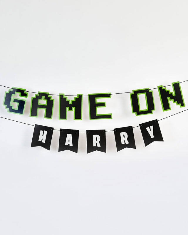 Game On Personalisable Paper Banner with Sticker Sheets - 2m