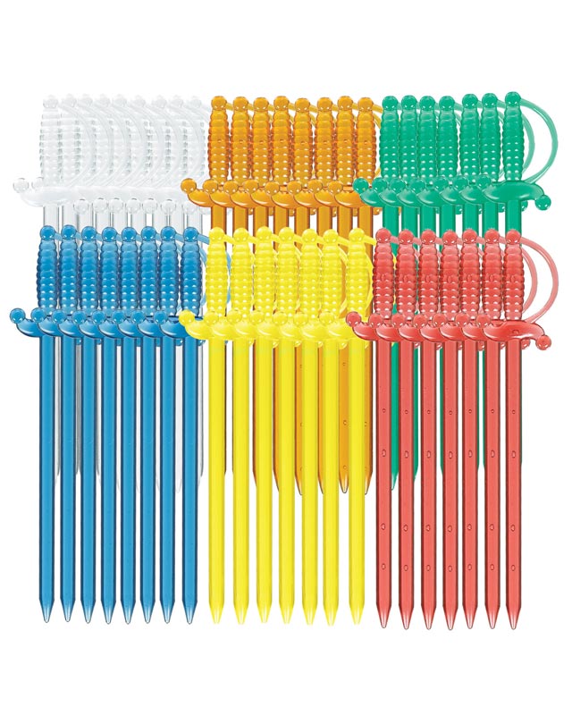 Cocktail Appetiser Plastic Sword Picks (50pk)