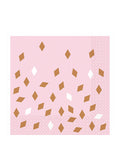 Rose Gold Party Paper Napkins 33cm (16pk)