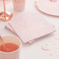 Rose Gold Team Bride Paper Napkins - 33cm (16pk)
