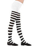 Black & White Striped Tights - Child