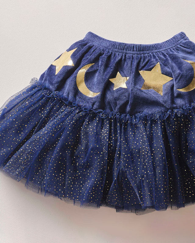 Wizardess Navy Tutu - 3-5 Years