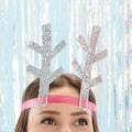 Glitter Antlers Headbands (5pk)