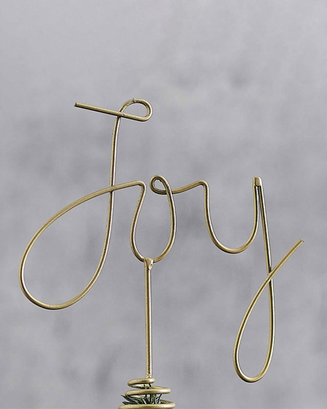 Metal Joy Tree Topper