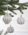 Paper Shaped Tree Decorations With Bead (3pk)