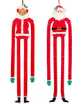 Mr & Mrs Claus Hanging Decorations (2pk)