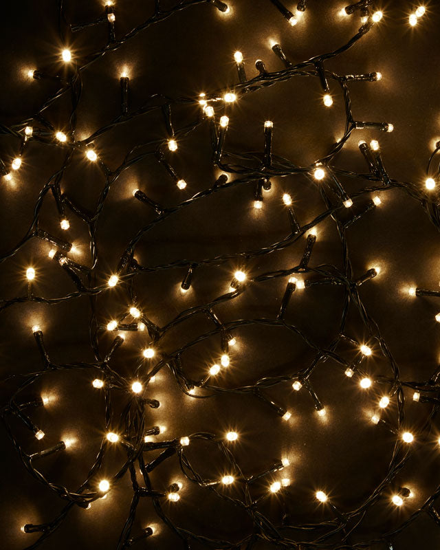 400 Warm White Outdoor LED Lights - Mains Operated