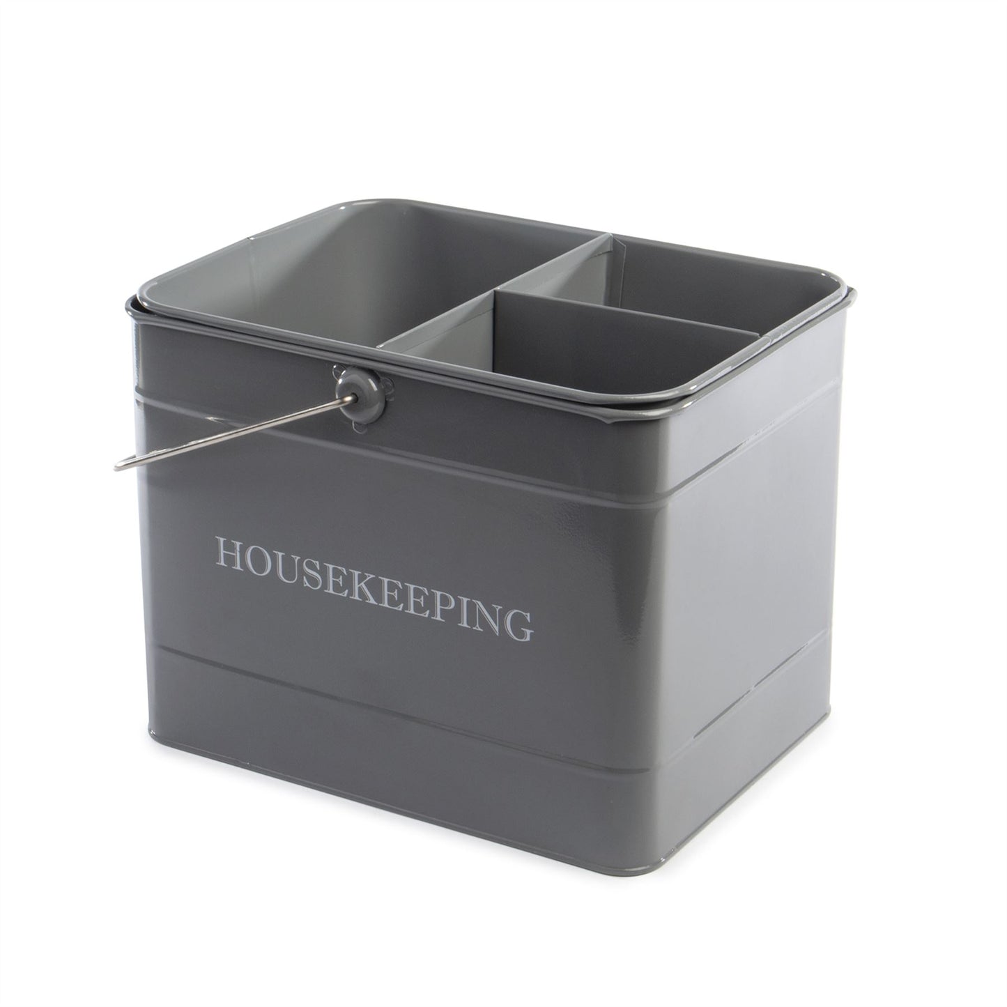 Vintage Housekeeping Cleaning Caddy Grey | M&W	