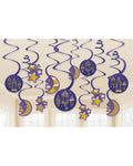 Eid Swirl Decorations - 17.7cm (12pk)
