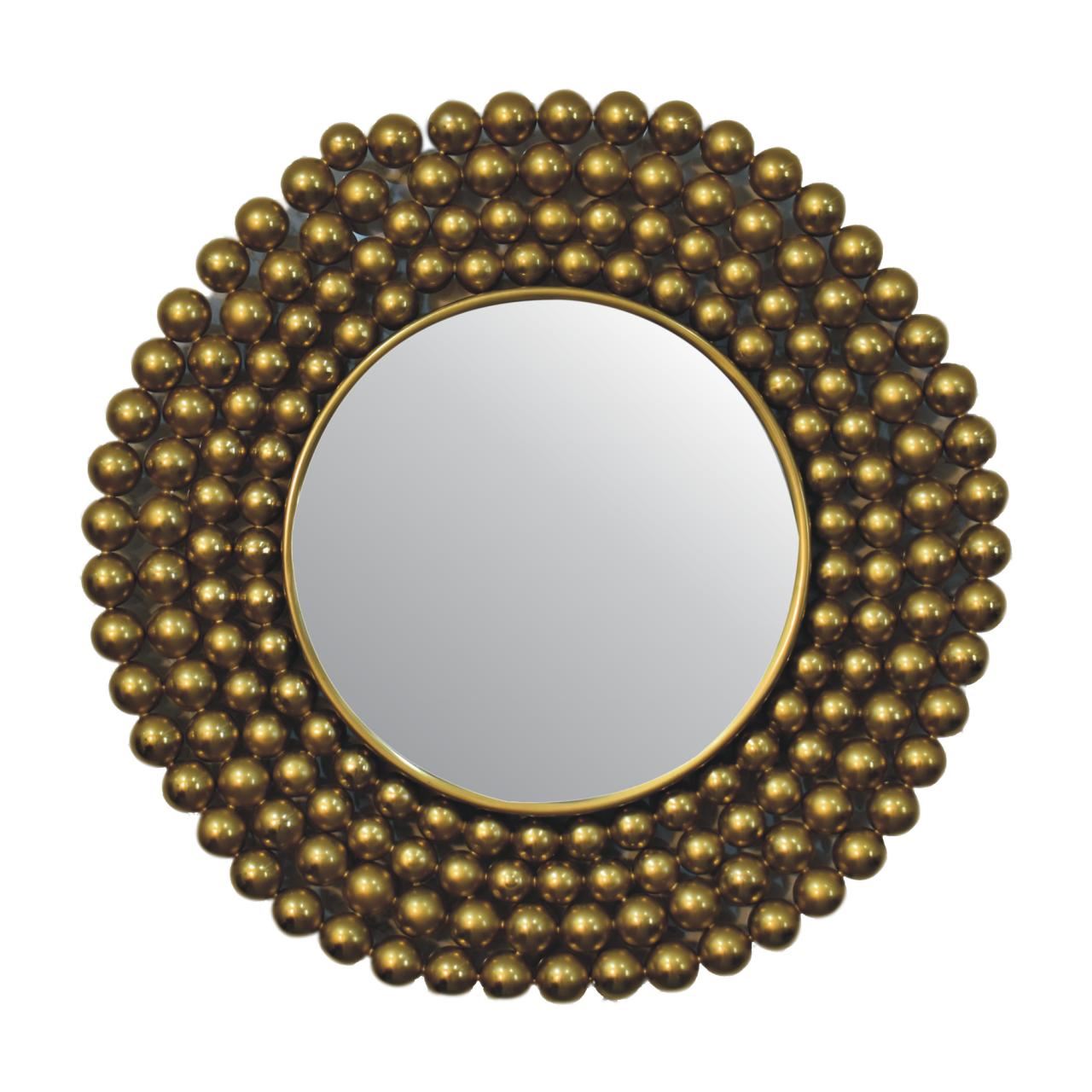 Artisan Gold Bubble Mirror Frame