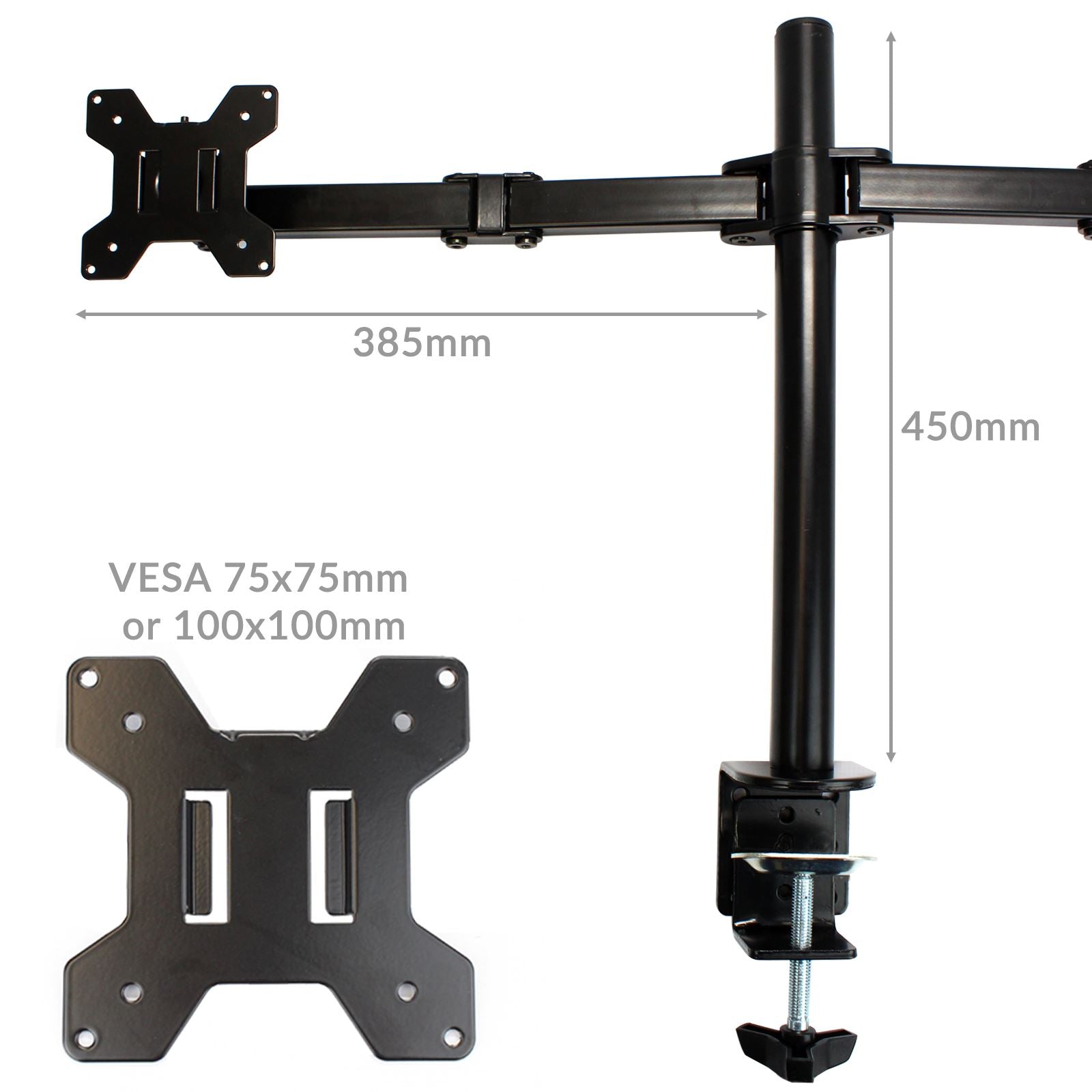Dual Arm Monitor Bracket | M&W	