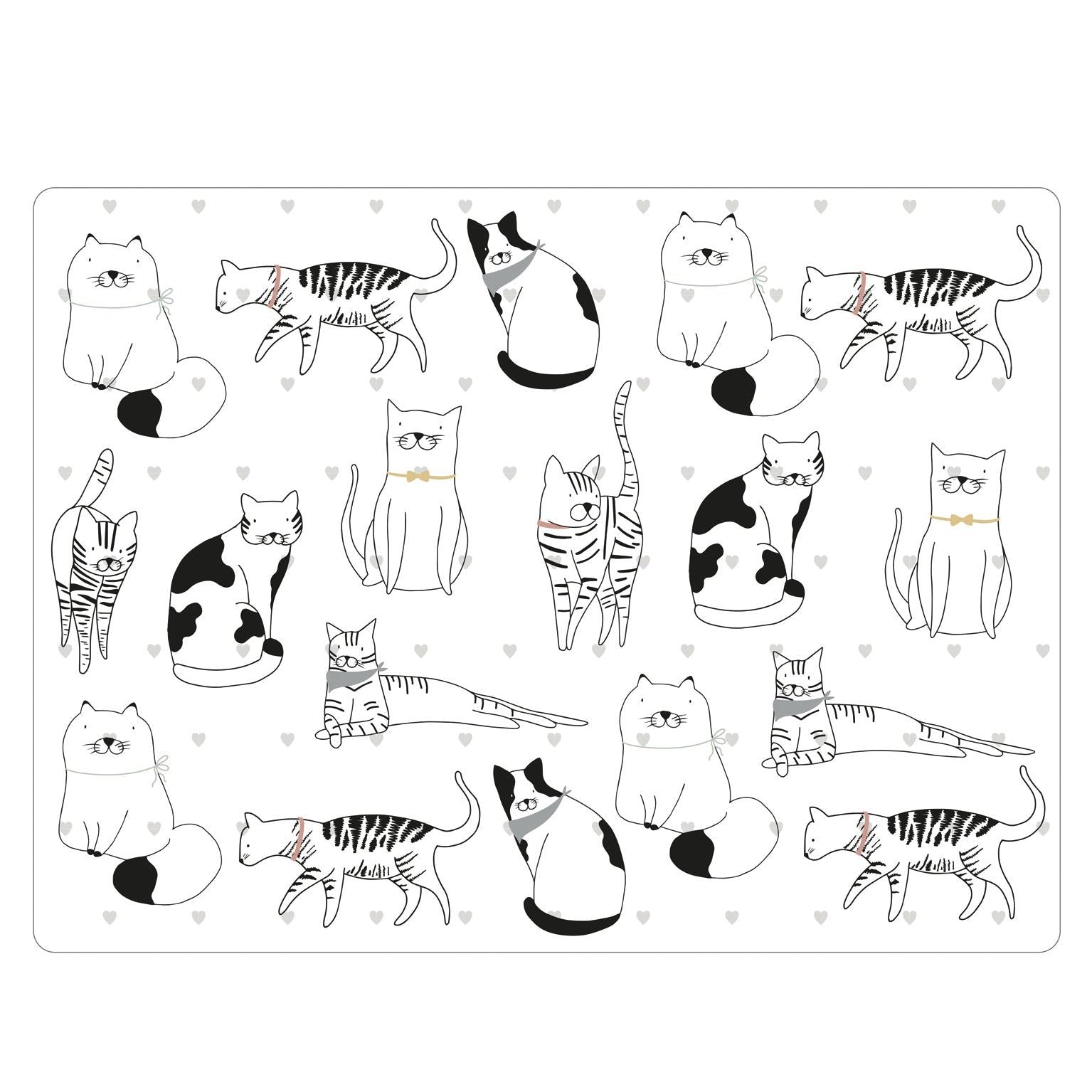 Playful Pets 4pk Cat Placemats
