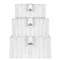 Resin Woven Storage Baskets - Set of 3 White | M&W	