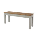 Linea Grey Wax Finish Bench For 1200Mm Table