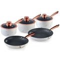Tower Marble Rose Gold 5 Piece Pan Set