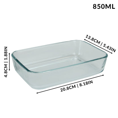 Glass Roasting & Baking Oven Dishes - Set of 3 | M&W	