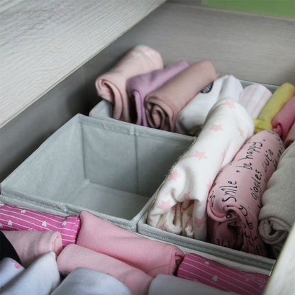 Foldable Fabric Drawer Inserts & Drawer Organisers - Set of 12 | M&W	