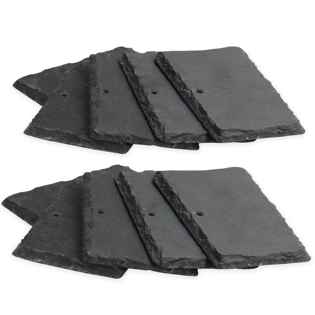 Garden Slate Plant Labels & Chalk - Set of 10 | M&W	