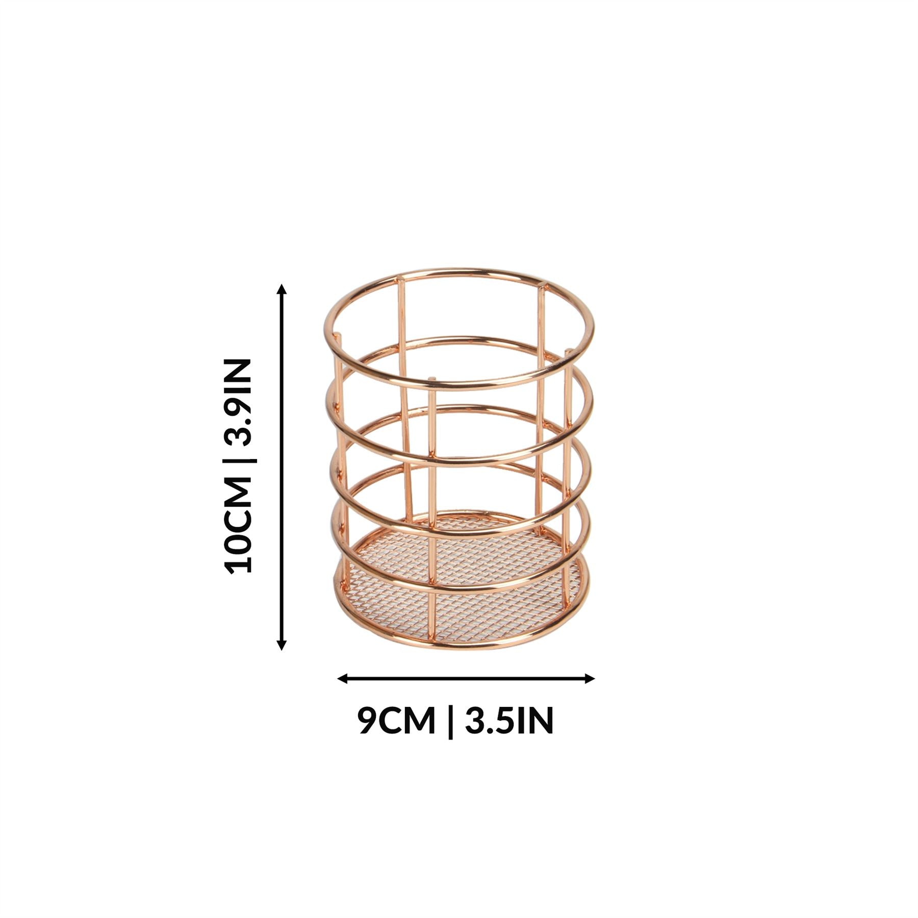 Rose Gold Organisation Baskets - Set of 4 | M&W	